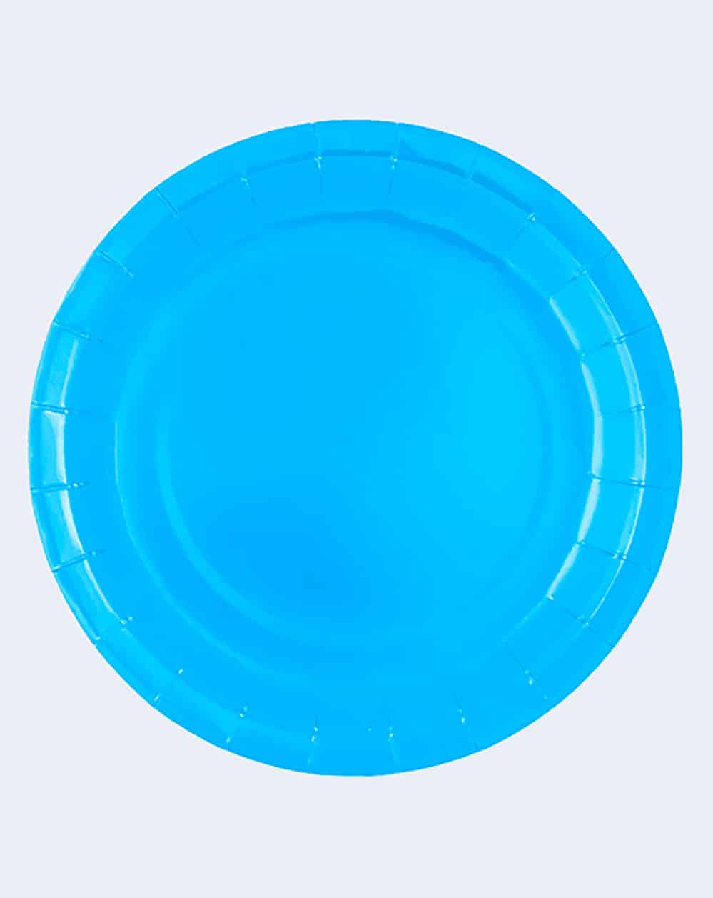 8 Platos Azul BIO 21 Cm - Mis Globos