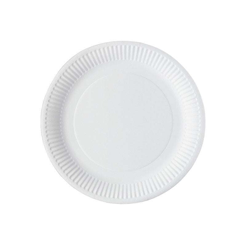 8 Platos Blanco BIO 17 Cm - Mis Globos