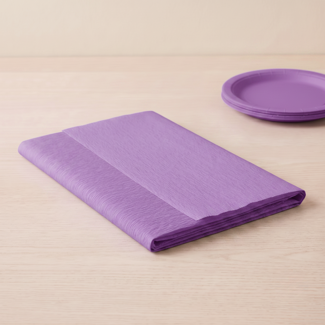 Mantel rectangular papel Lila