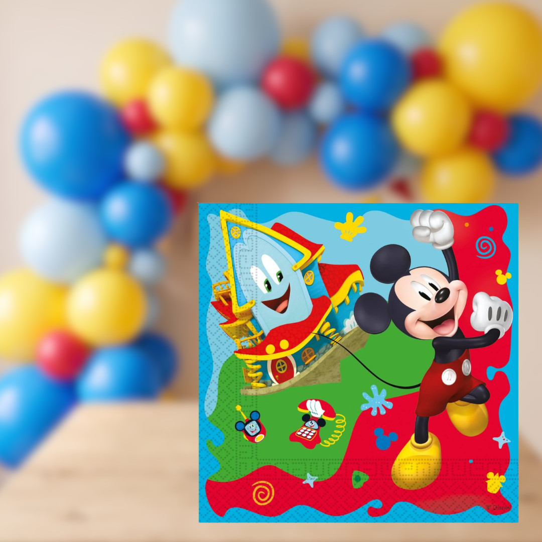 Servilletas Mickey 33 × 33 cm | 20 unidades