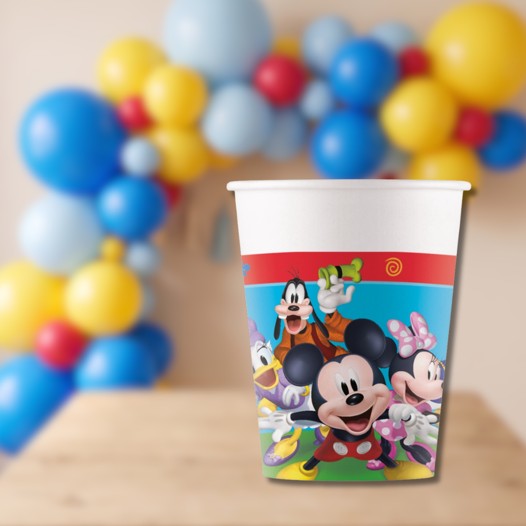 Vasos Mickey 200 ml | 8 unidades