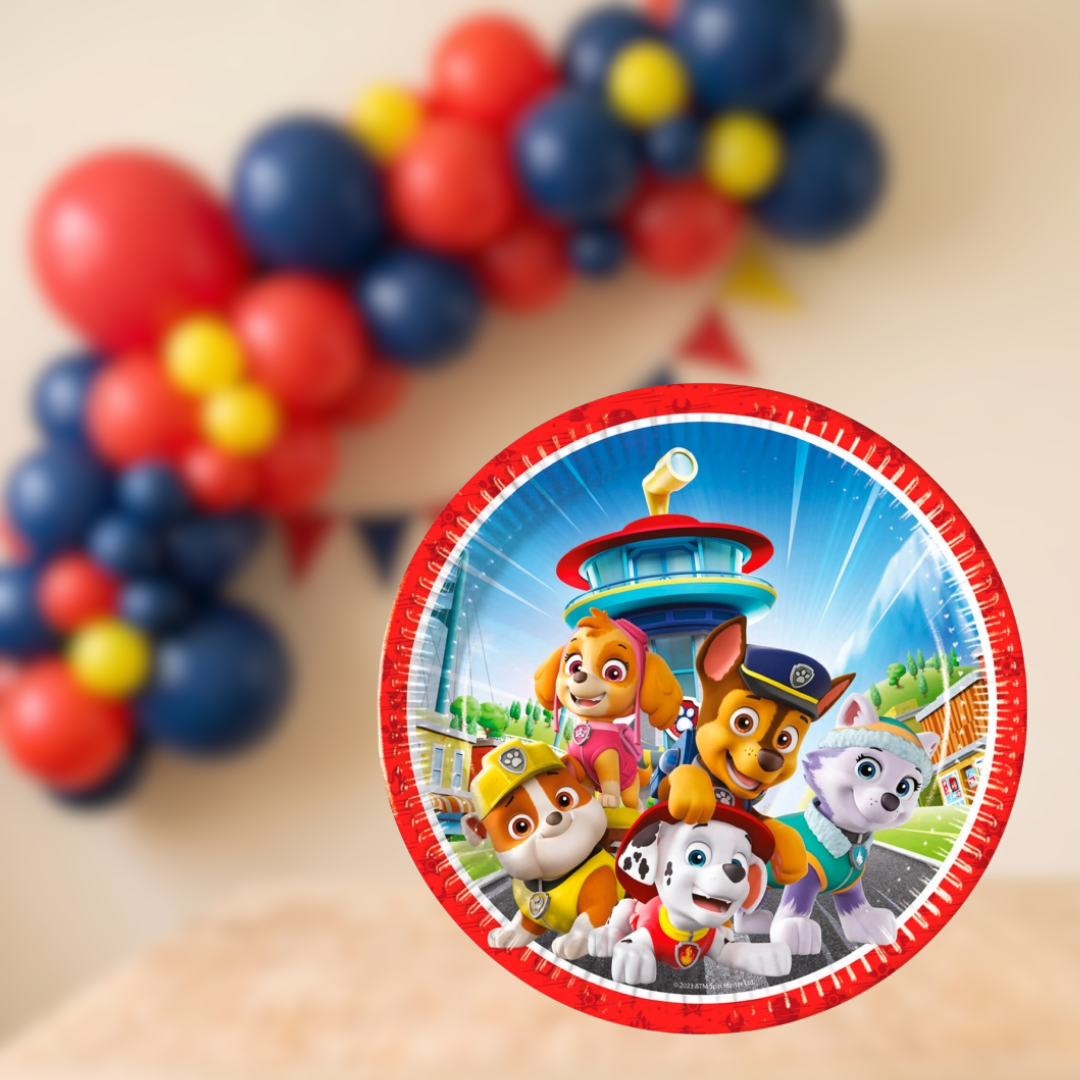 Platos grandes Patrulla Canina 23 cm | 8 unidades