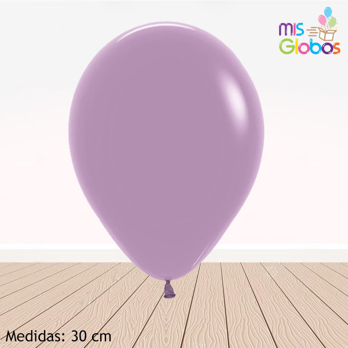 Globo Lavanda Pastel hinchado con Helio por unidades.