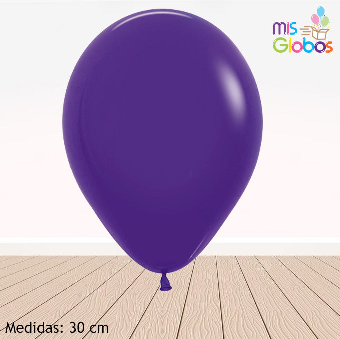 Globo Violeta mate hinchado con Helio por unidades.