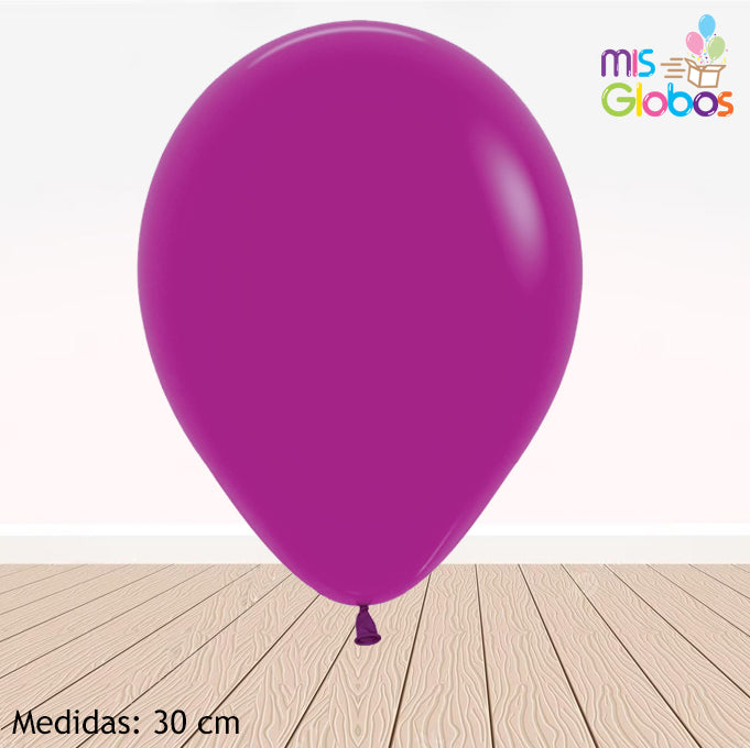 Globo Orquídea mate hinchado con Helio por unidades.