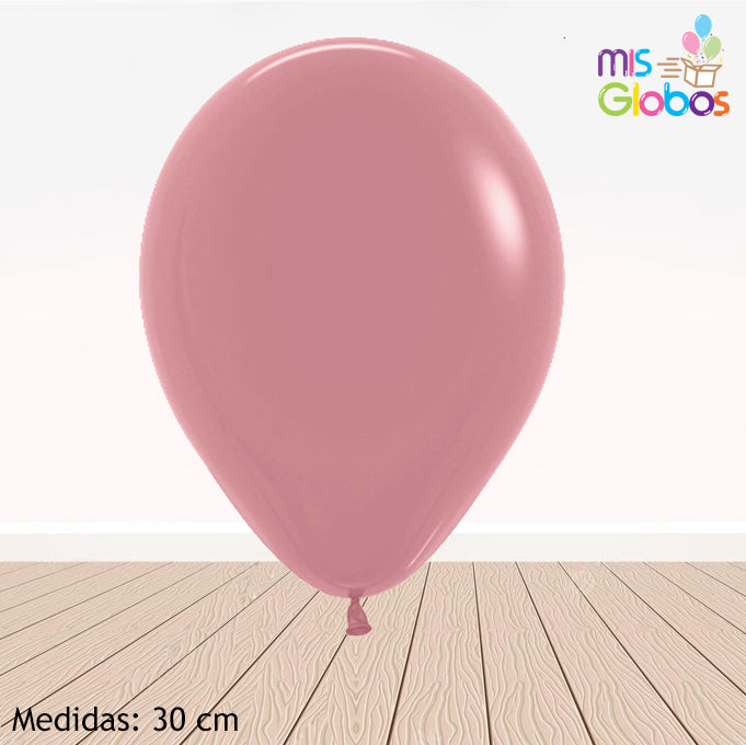 Globo Rosa Palo mate hinchado con Helio por unidades.