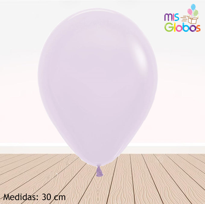 Globo Lila Pastel hinchado con Helio por unidades.