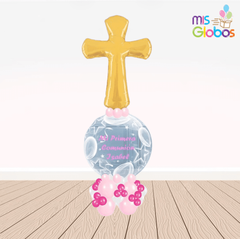 Arrebol Comunión Cruz Tonos rosas