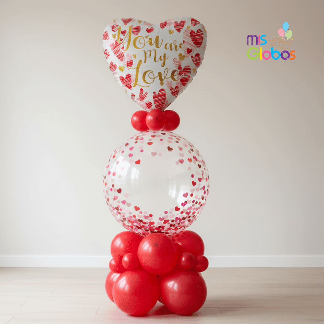 Arreglo Burbuja Stylish/you are my love - Mis Globos