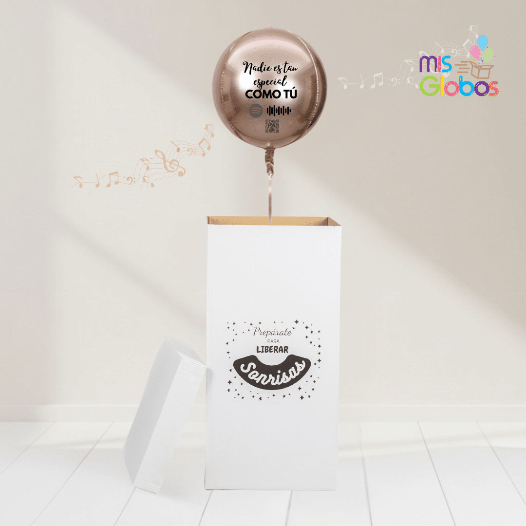 Caja GloBOOM con globos dedícale una canción