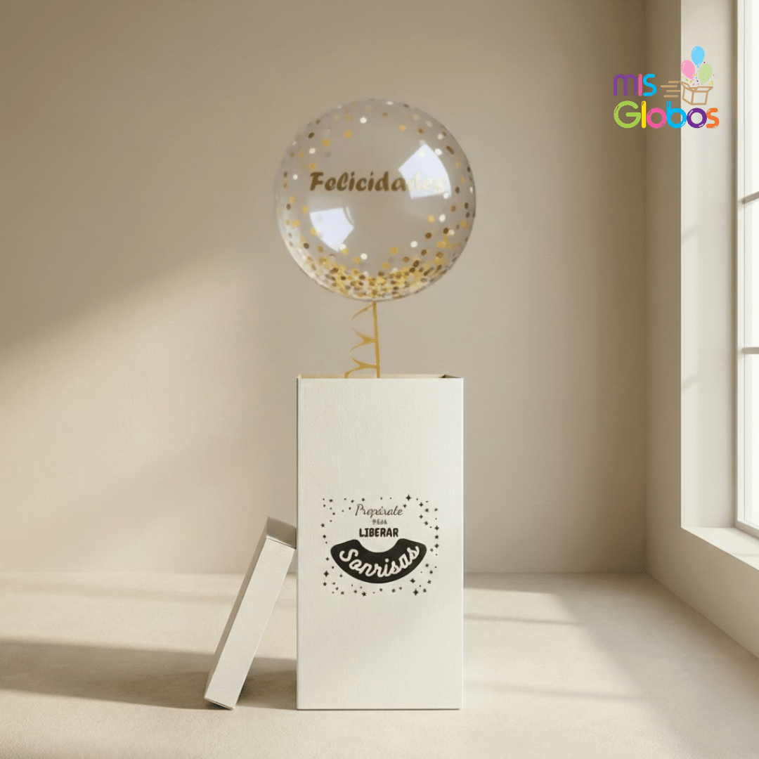 Caja GloBOOM Decoburbuja Personalizada - Mis Globos
