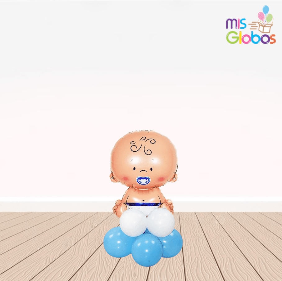 Centro de mesa Bebé Azul