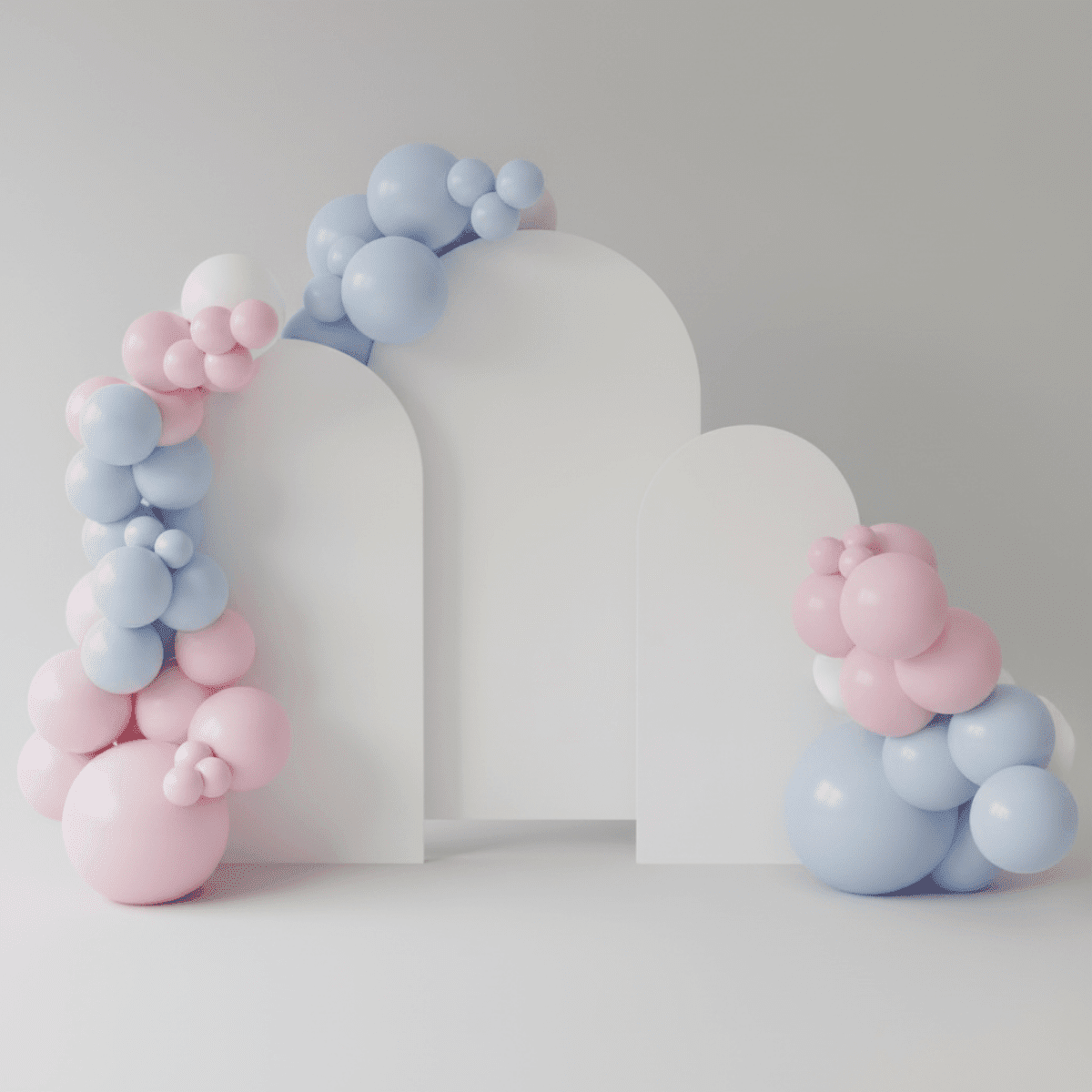 Decoración Baby Shower / Gender Reveal Trío Clásico - Mis Globos
