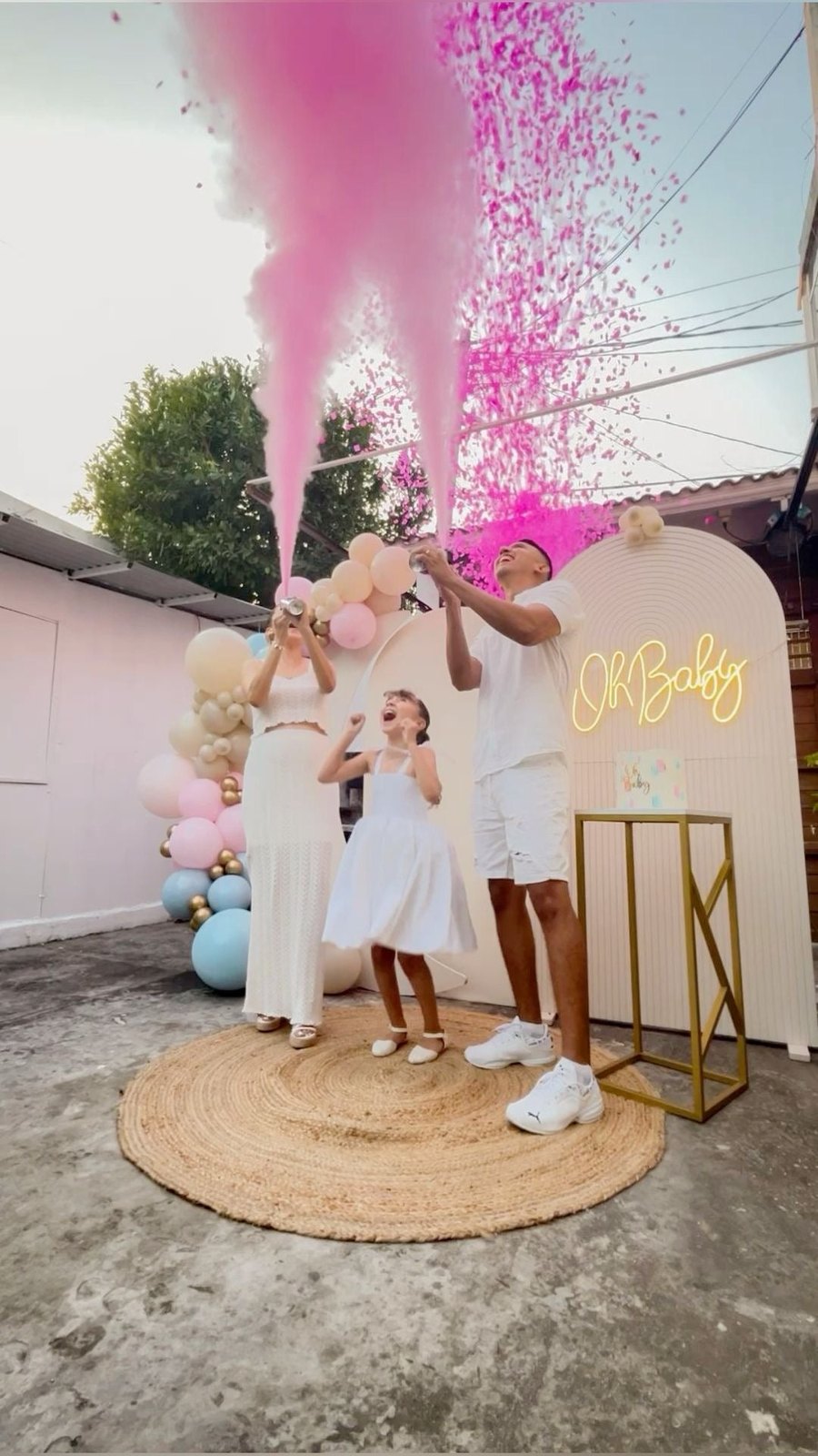 Extintor Gender Reveal – Niña Holi Rosa