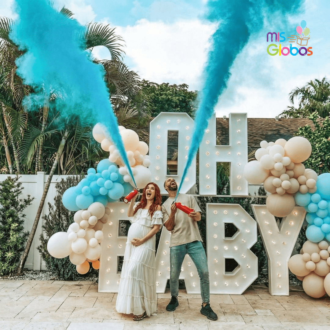 Extintor Gender Reveal – Niño Holi Azul