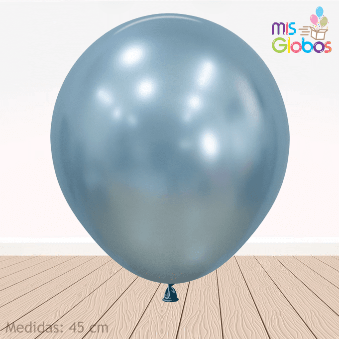Globo Azul Ártico Silk hinchado con Helio por unidades.