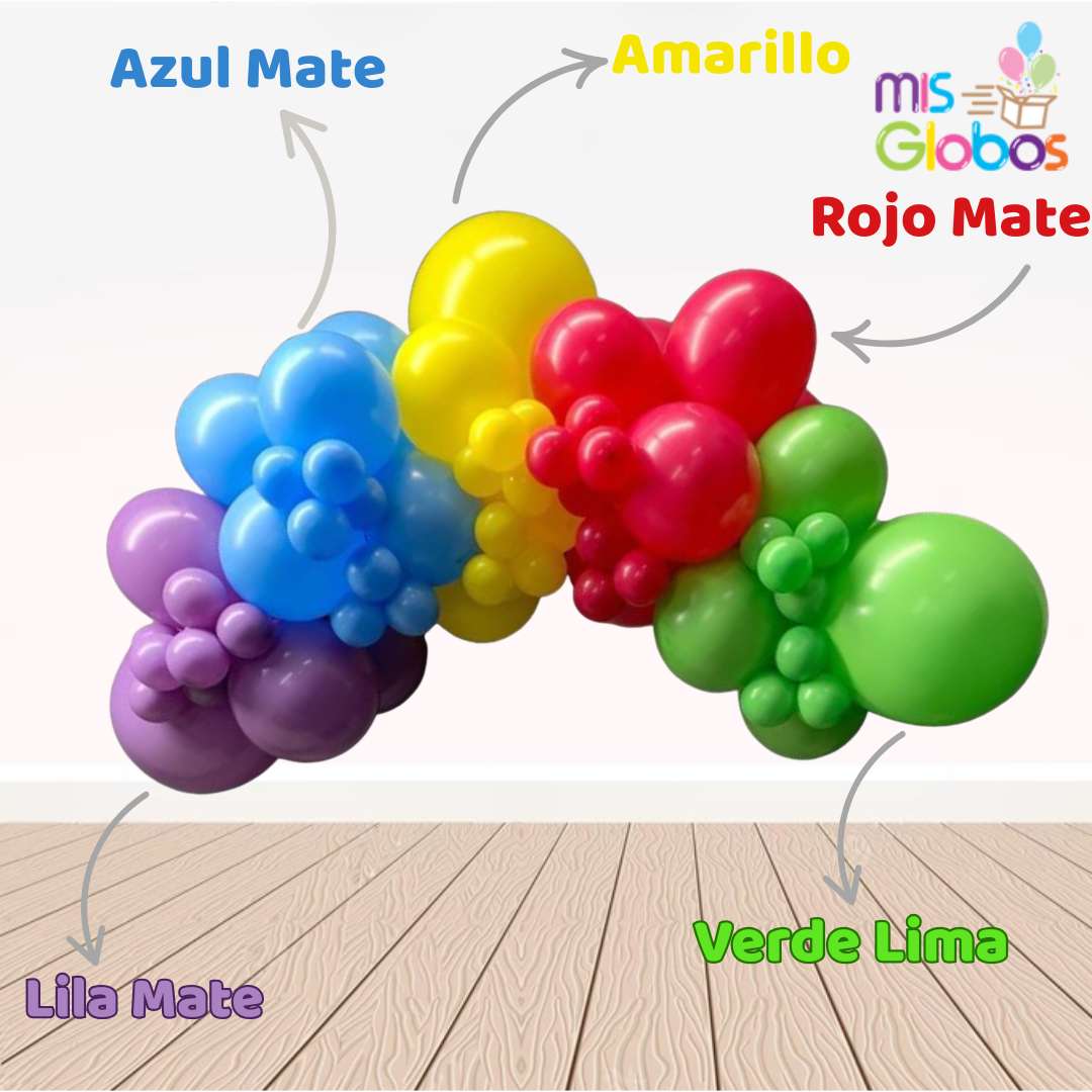 Globo Azul mate hinchado con Helio por unidades.