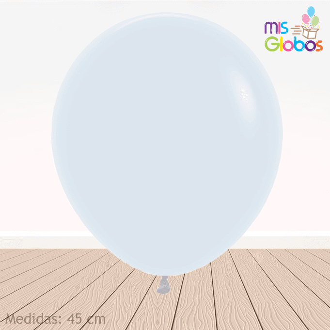Globo Blanco mate hinchado con Helio por unidades. - Mis Globos