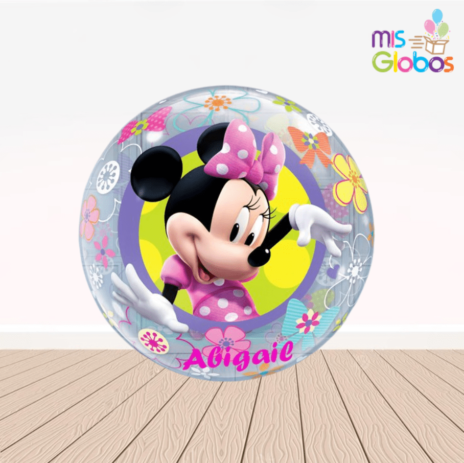 Globo Burbuja 60 cm Minnie