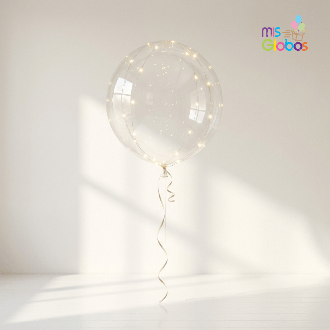 Globo Burbuja Iluminada con LUZ led - Mis Globos