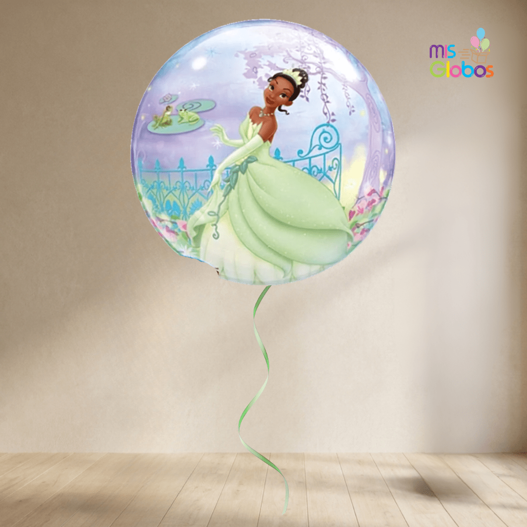Globo Burbuja Princesa Tiana y el Sapo - Mis Globos