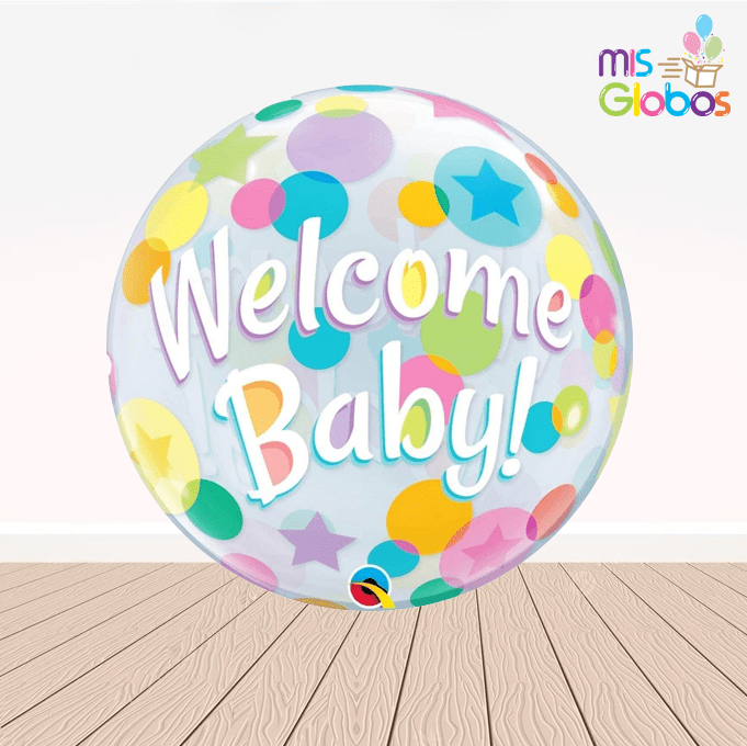 Globo Burbuja Welcome Baby
