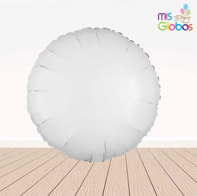 Globo Círculo 45 Cm. Blanco - Mis Globos