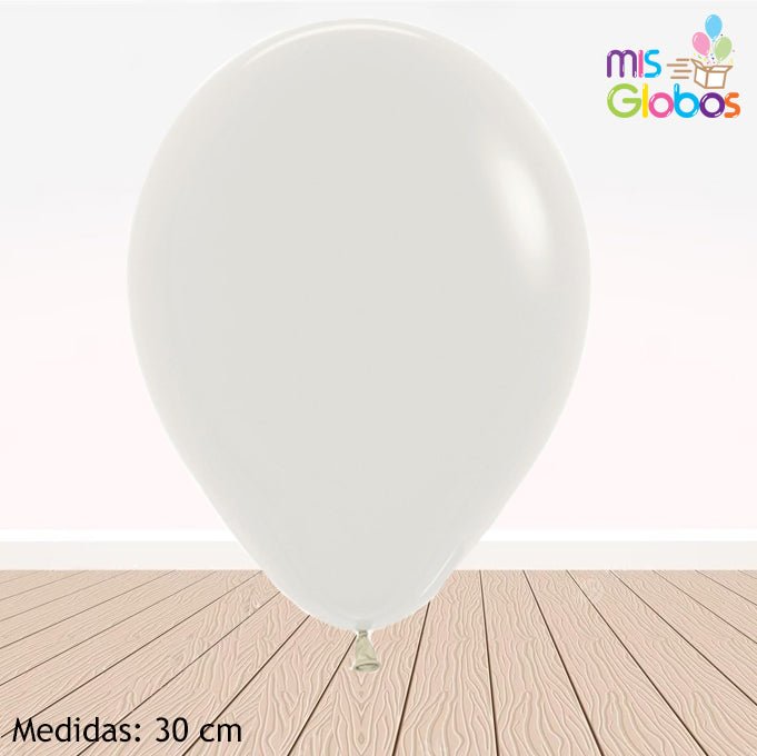 Globo Crema Pastel hinchado con Helio por unidades.