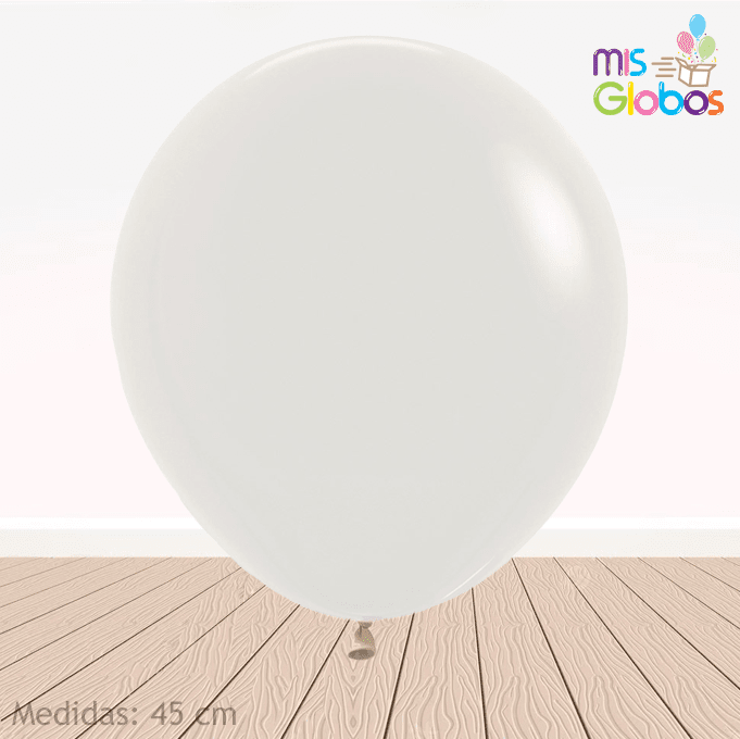 Globo Crema Pastel hinchado con Helio por unidades.