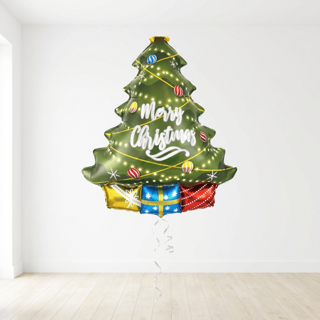 Globo Forma Arbolito de Navidad con regalos - Mis Globos
