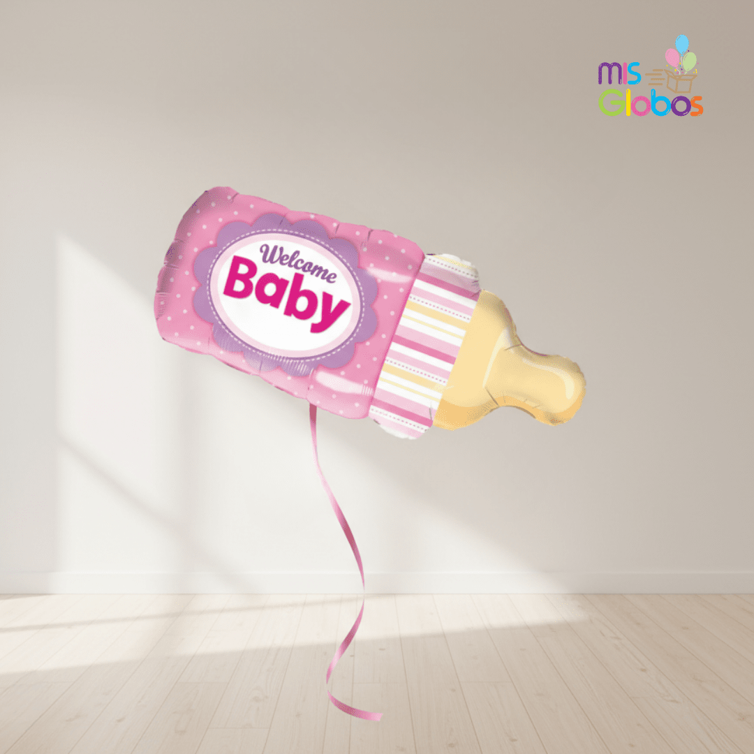 Globo Forma Biberón rosa - Mis Globos