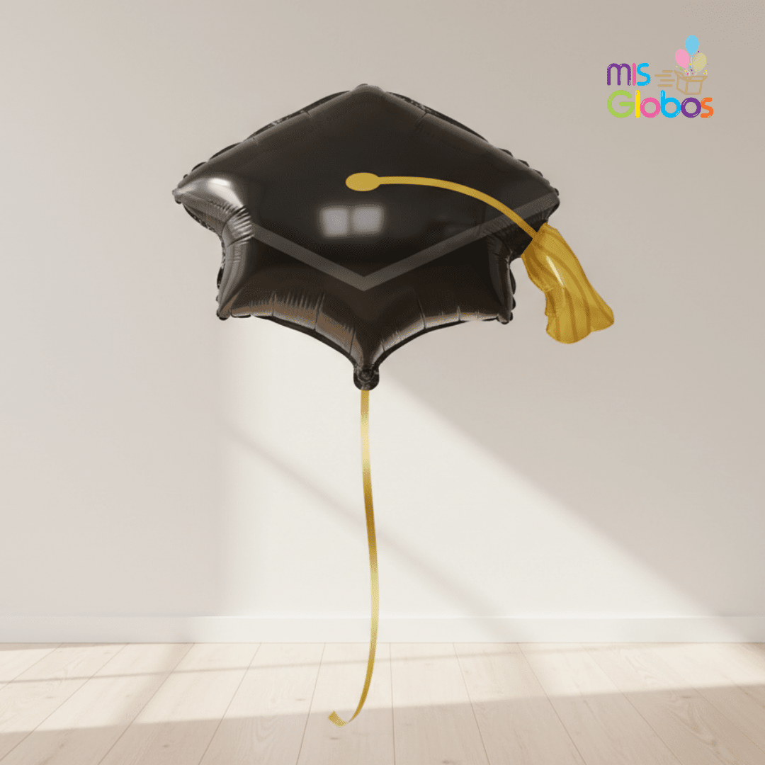 Globo Forma Birrete Graduación
