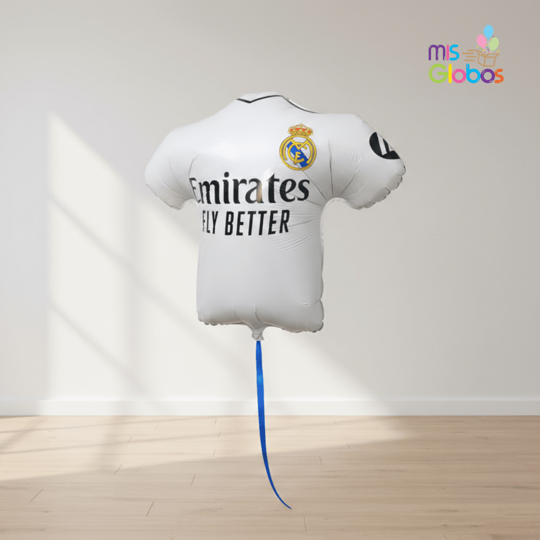 Globo Forma Camiseta Fútbol Real Madrid
