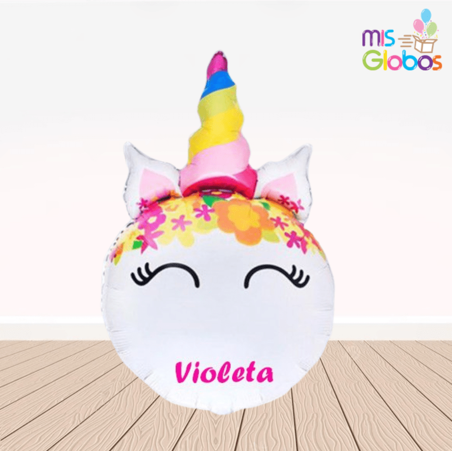 Globo Forma Cara Unicornio