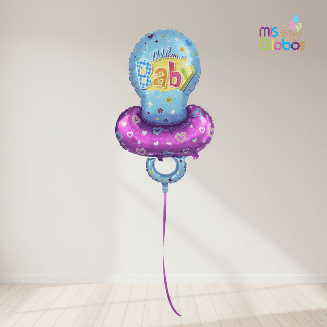 Globo forma Chupete azul - Mis Globos