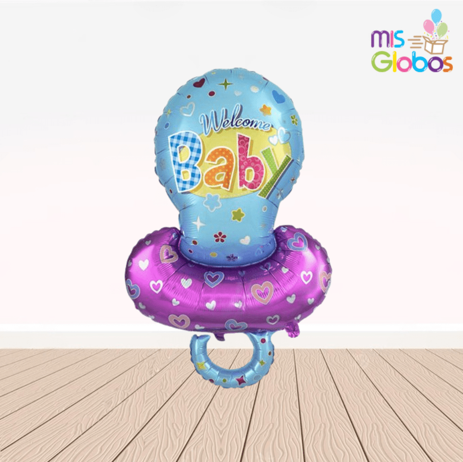 Globo forma Chupete azul