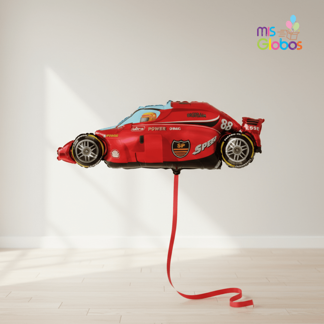 Globo Forma Coche de Carreras