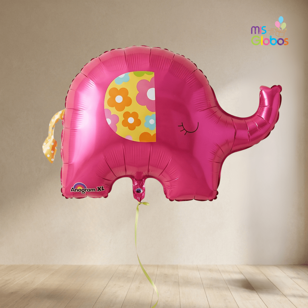 Globo Forma Elefante Rosa