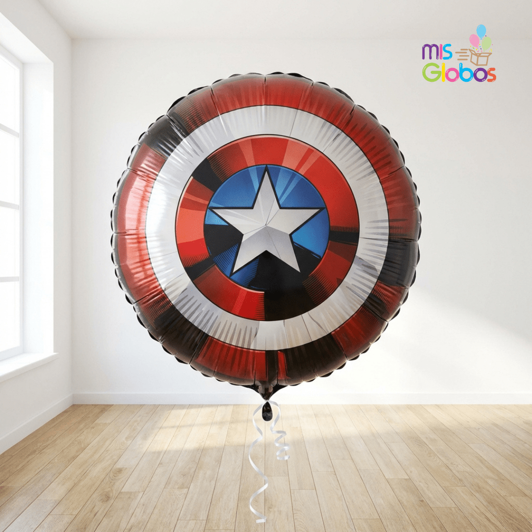 Globo Forma Escudo Capitán América - Mis Globos