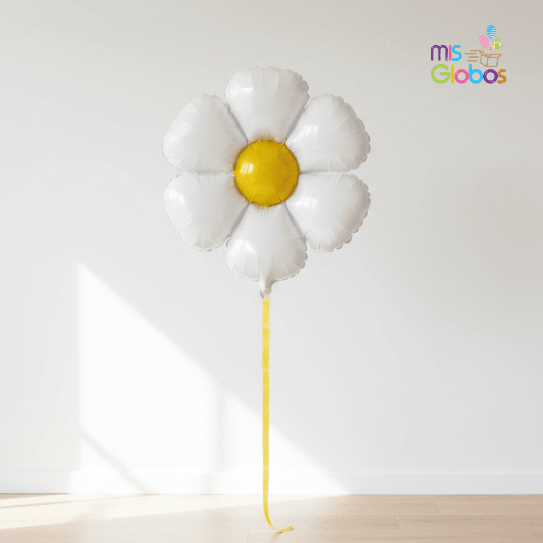 Globo Forma Flor Margarita