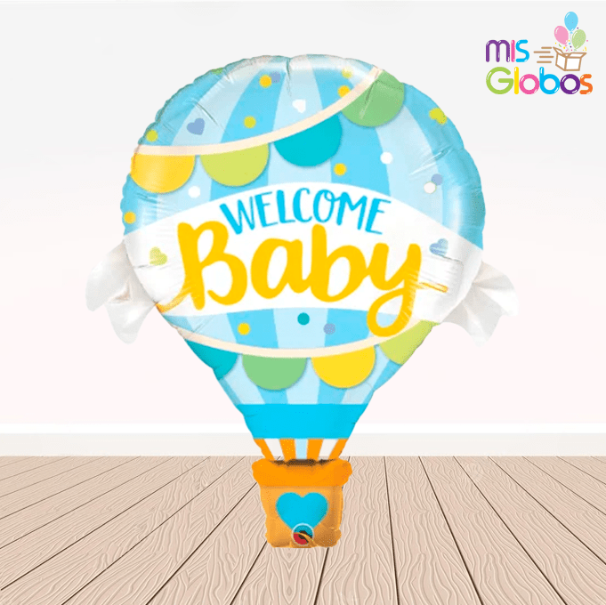 Globo Forma Globo Aerostático Azul