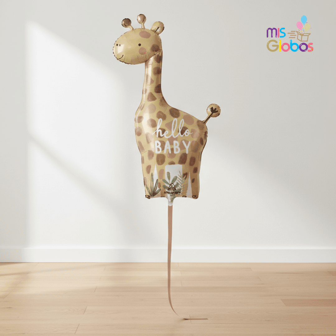 Globo Forma Jirafa Hello Baby