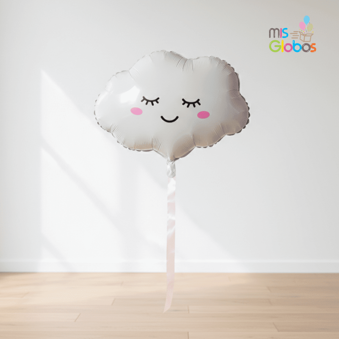 Globo Forma Nube Sonriente