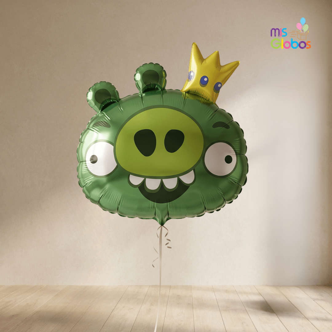 Globo Forma Rey Cerdo Angry Birds