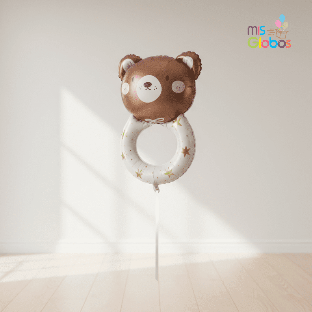 Globo Forma Sonajero Osito