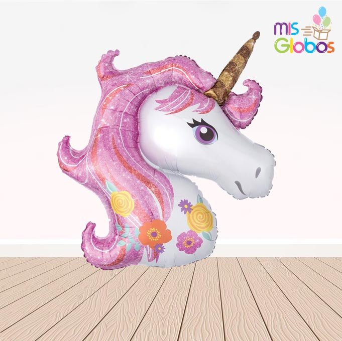 Globo forma Unicornio Pastel - Mis Globos