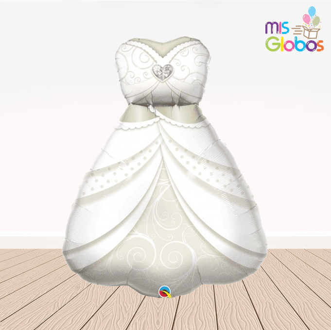 Globo Forma Vestido de Novia