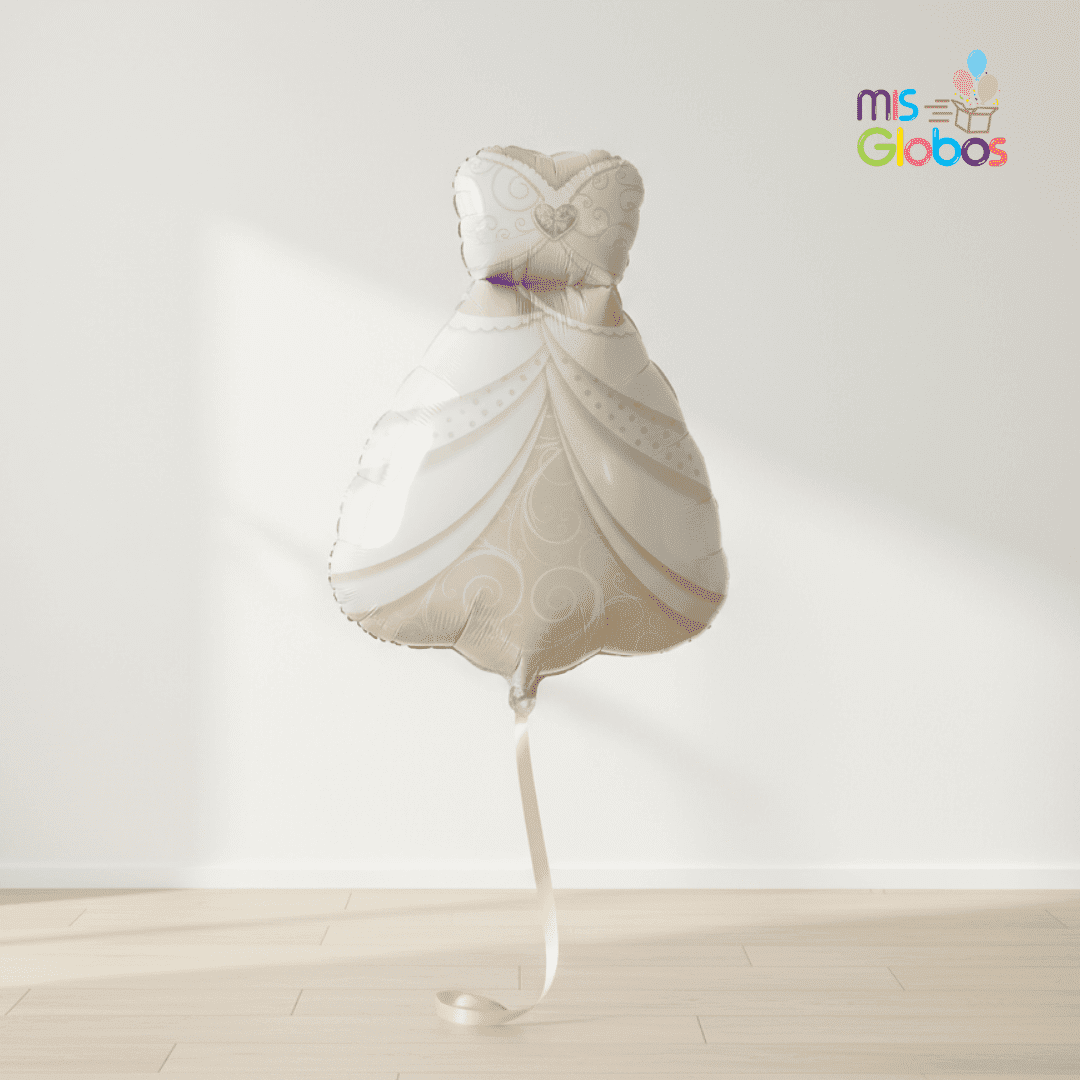 Globo Forma Vestido de Novia