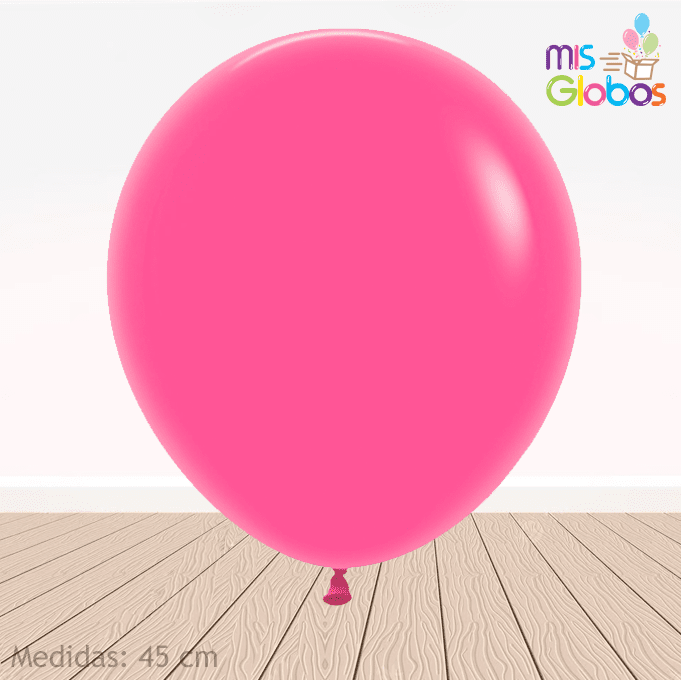 Globo Fucsia mate hinchado con Helio por unidades. - Mis Globos