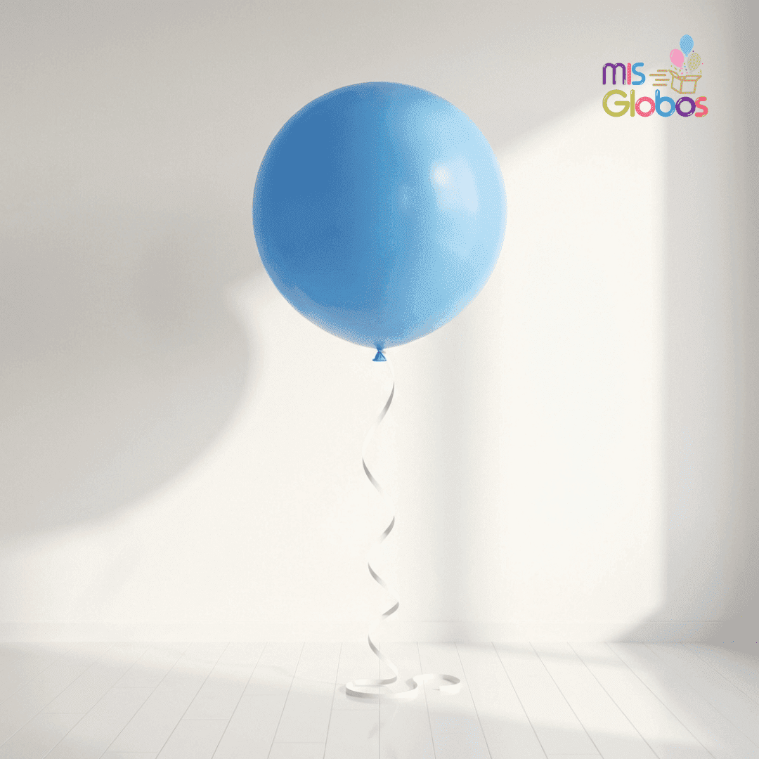 Globo de látex azul mate